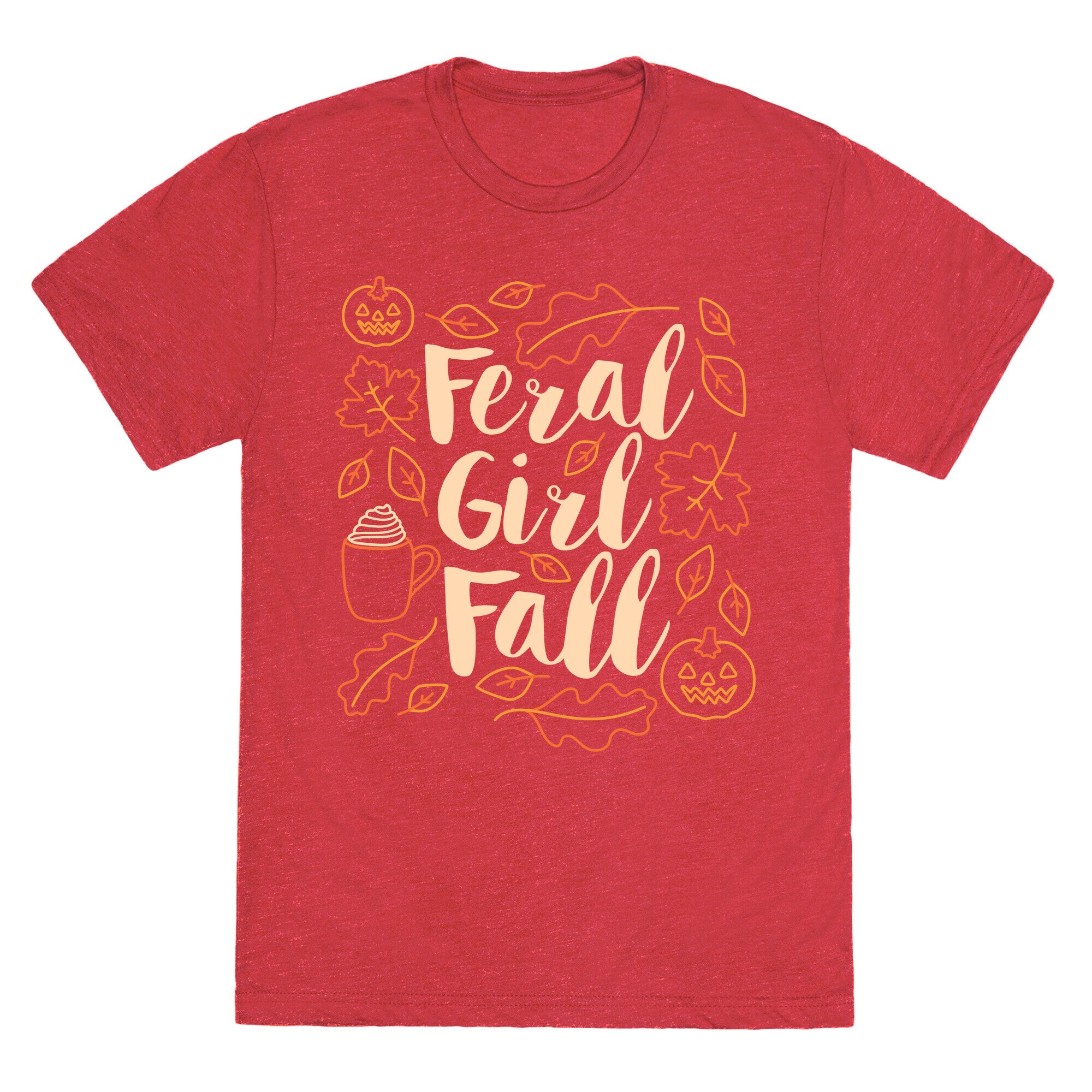 Basic Feral Girl Fall Unisex Triblend Tee