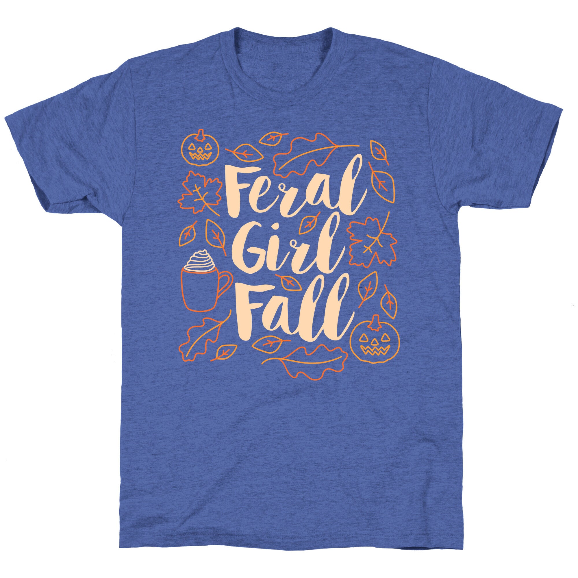 Basic Feral Girl Fall Unisex Triblend Tee