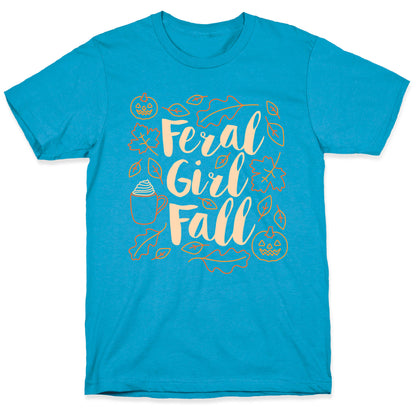 Basic Feral Girl Fall Unisex Triblend Tee