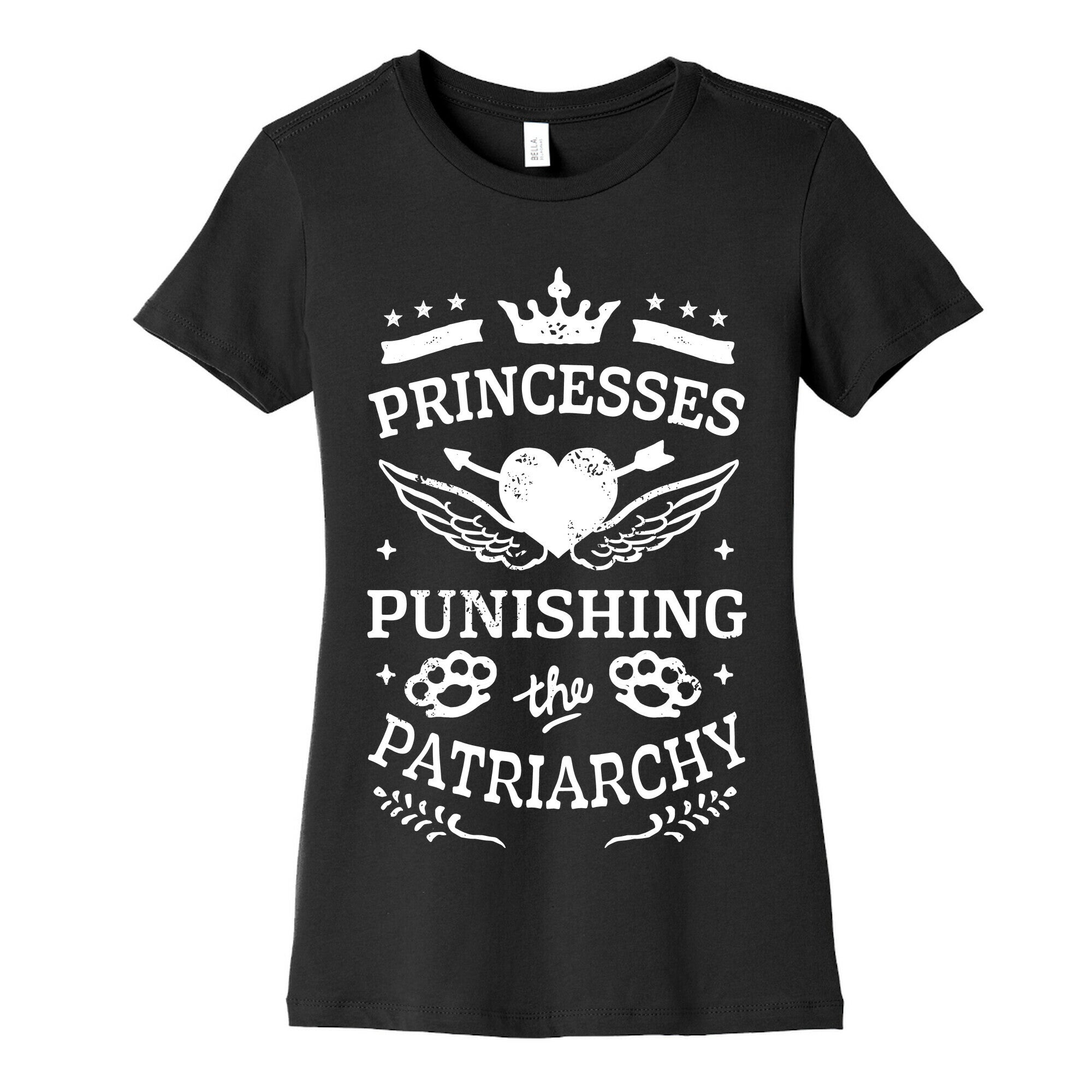 Princesses Punishing The Patriarchy Women's Cotton Tee