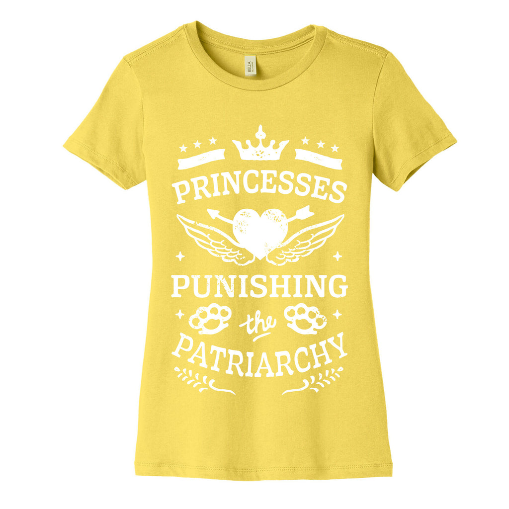 Princesses Punishing The Patriarchy Women's Cotton Tee