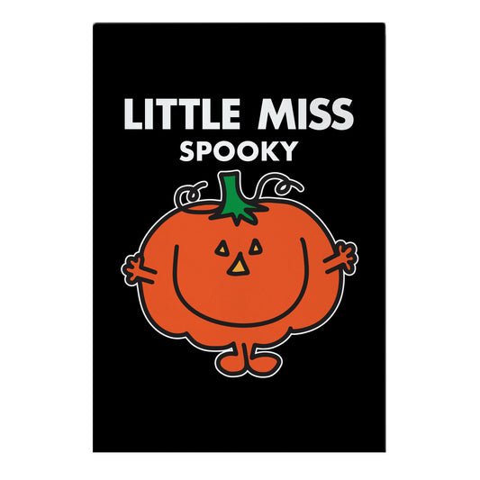 Little Miss Spooky Halloween Pumpkin Garden Flag