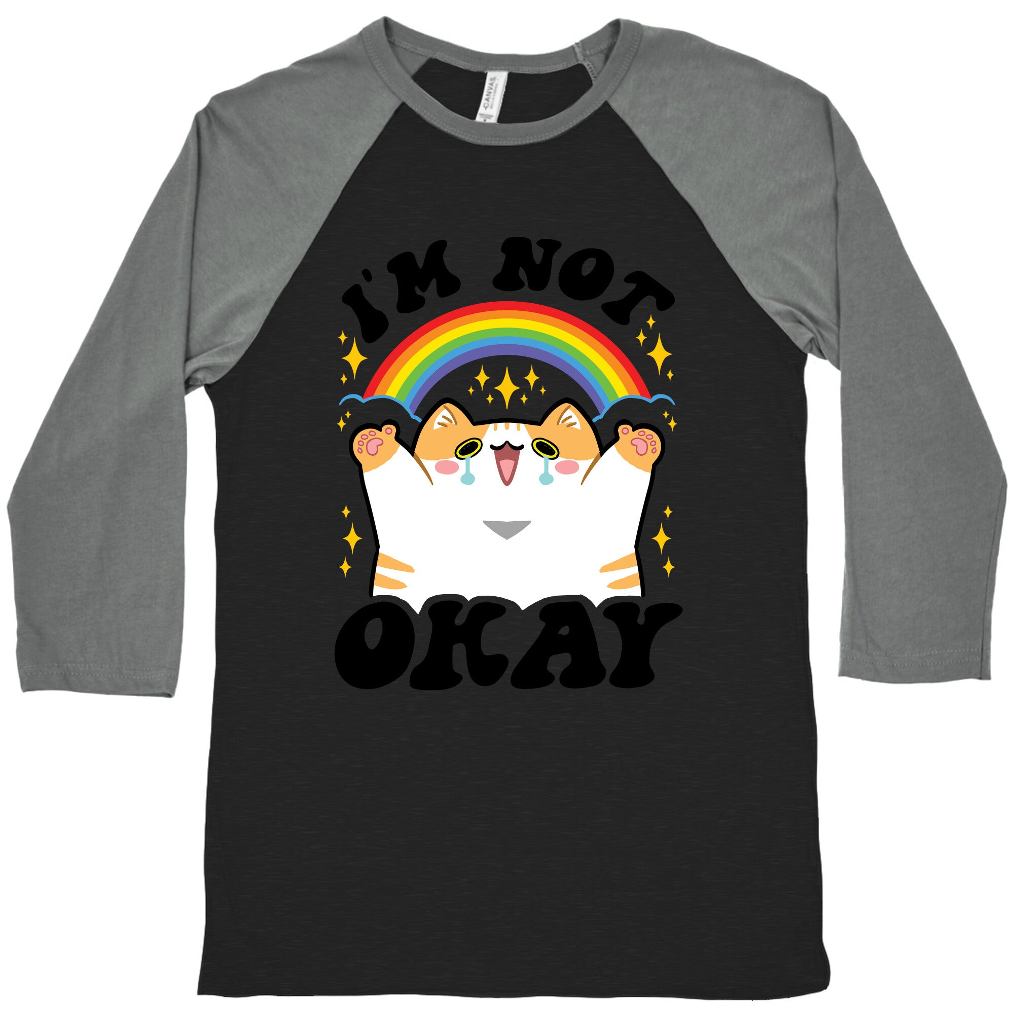 I'm Not Okay Baseball Tee