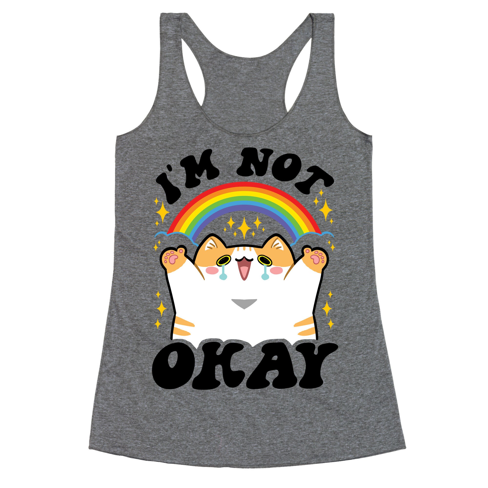 I'm Not Okay Racerback Tank