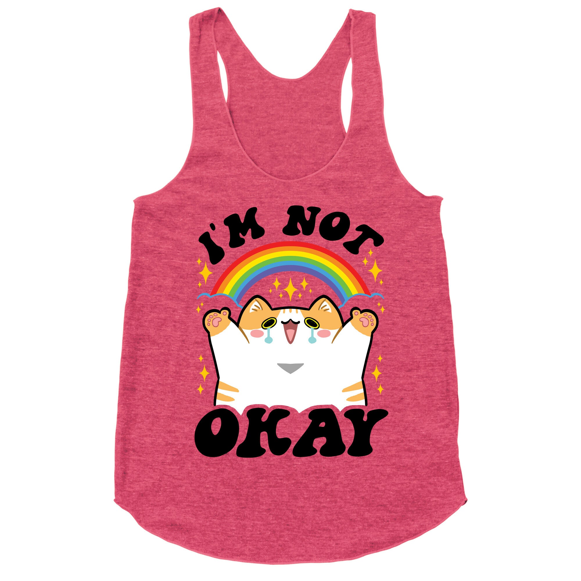 I'm Not Okay Racerback Tank