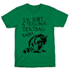 I'm Just a Teenage Dirtbag Baby Emo Raccoon T-Shirt