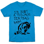 I'm Just a Teenage Dirtbag Baby Emo Raccoon T-Shirt