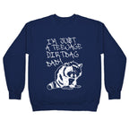 I'm Just a Teenage Dirtbag Baby Emo Raccoon Crewneck Sweatshirt