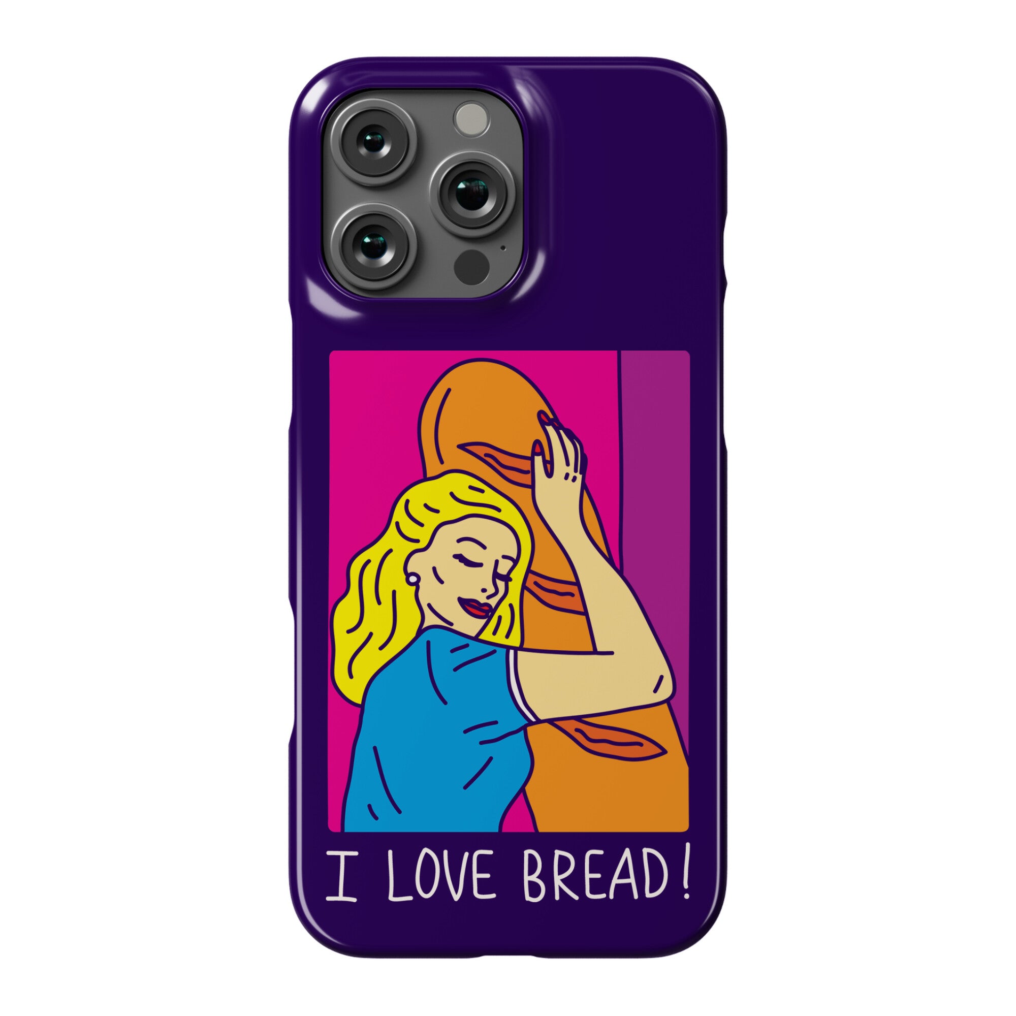 I Love Bread Phone Case