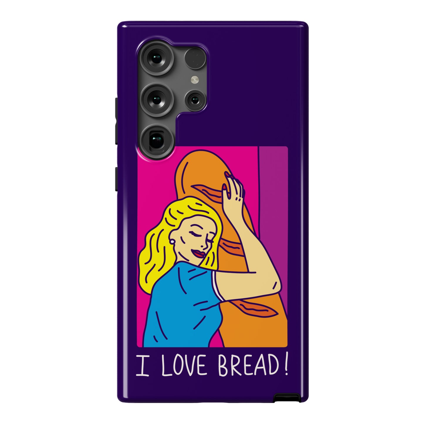 I Love Bread Phone Case