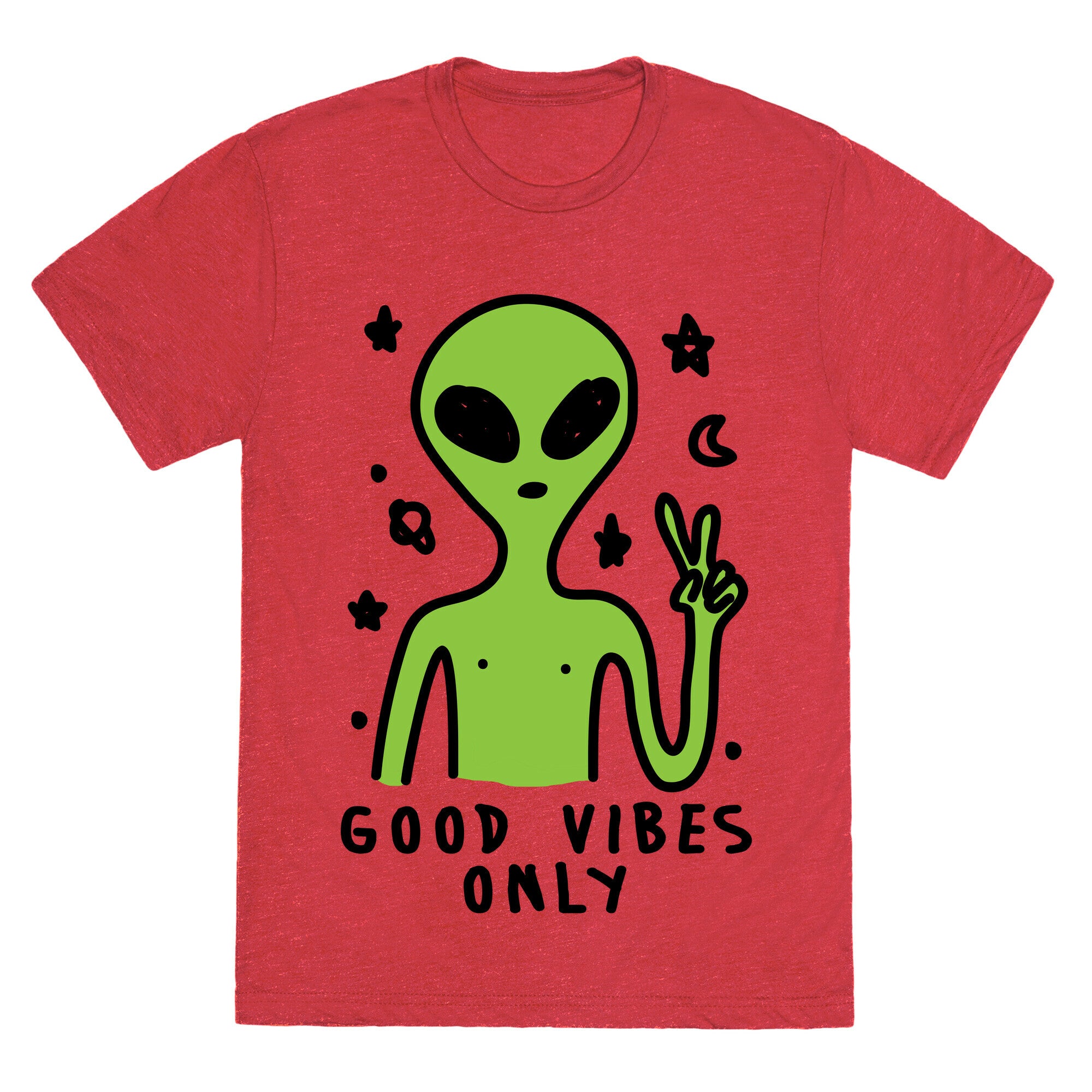 Good Vibes Only Alien Unisex Triblend Tee