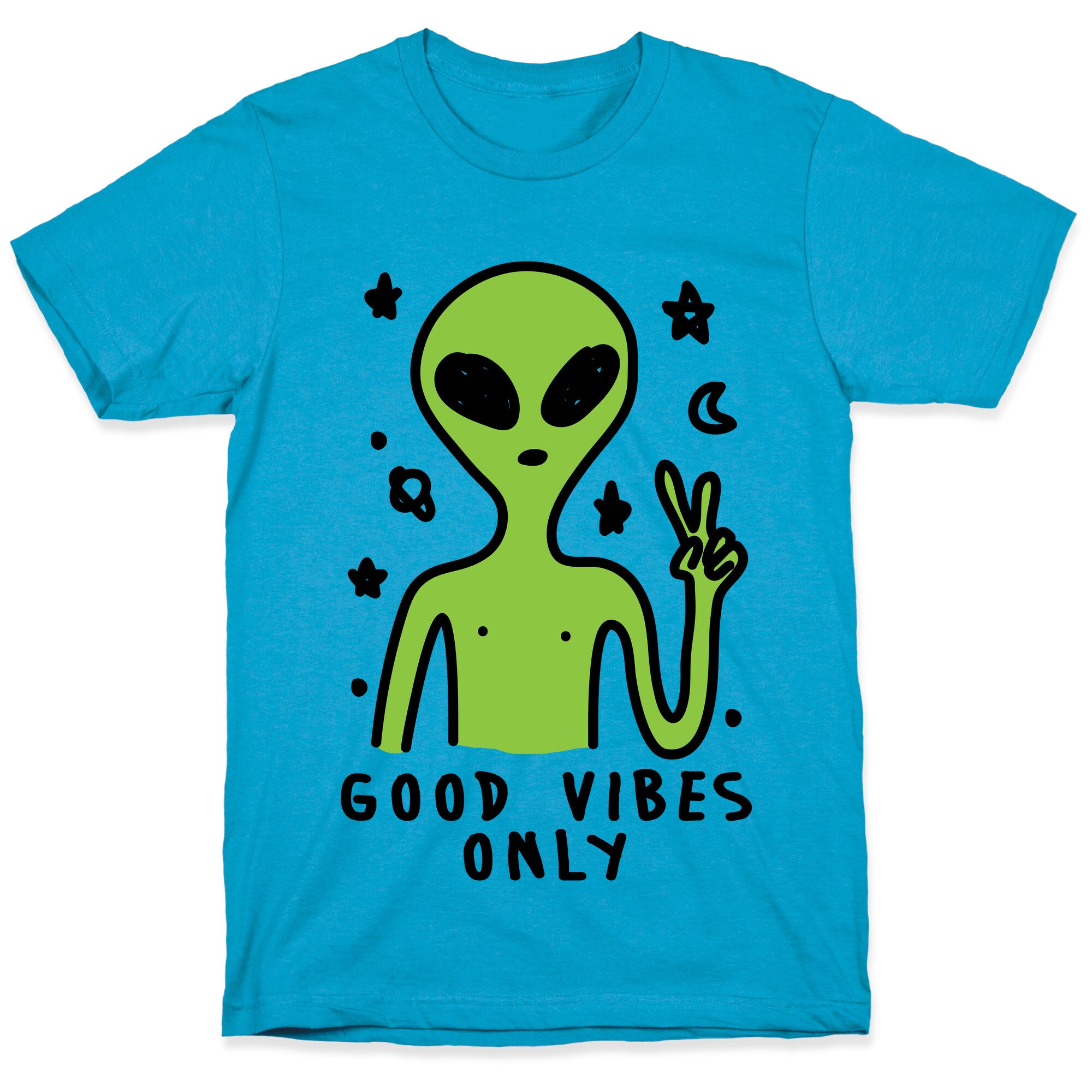 Good Vibes Only Alien Unisex Triblend Tee