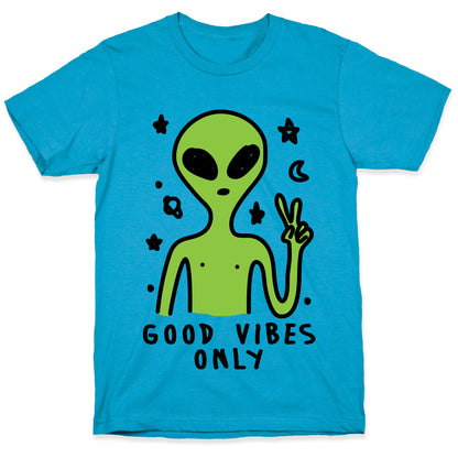 Good Vibes Only Alien Unisex Triblend Tee