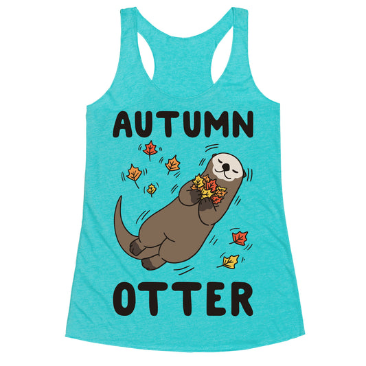 Autumn Otter Racerback Tank