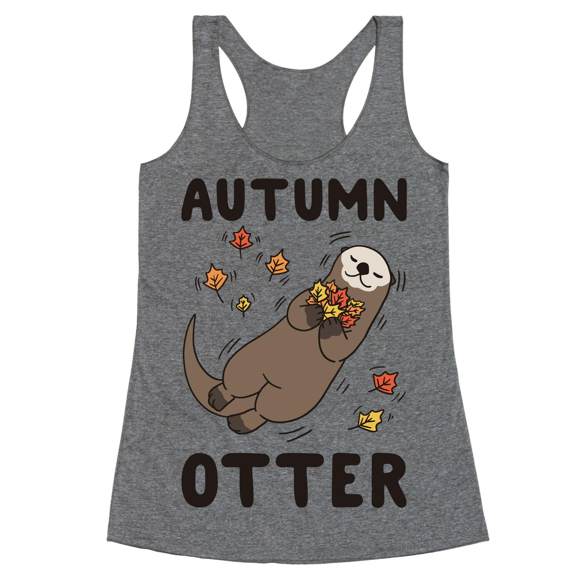 Autumn Otter Racerback Tank
