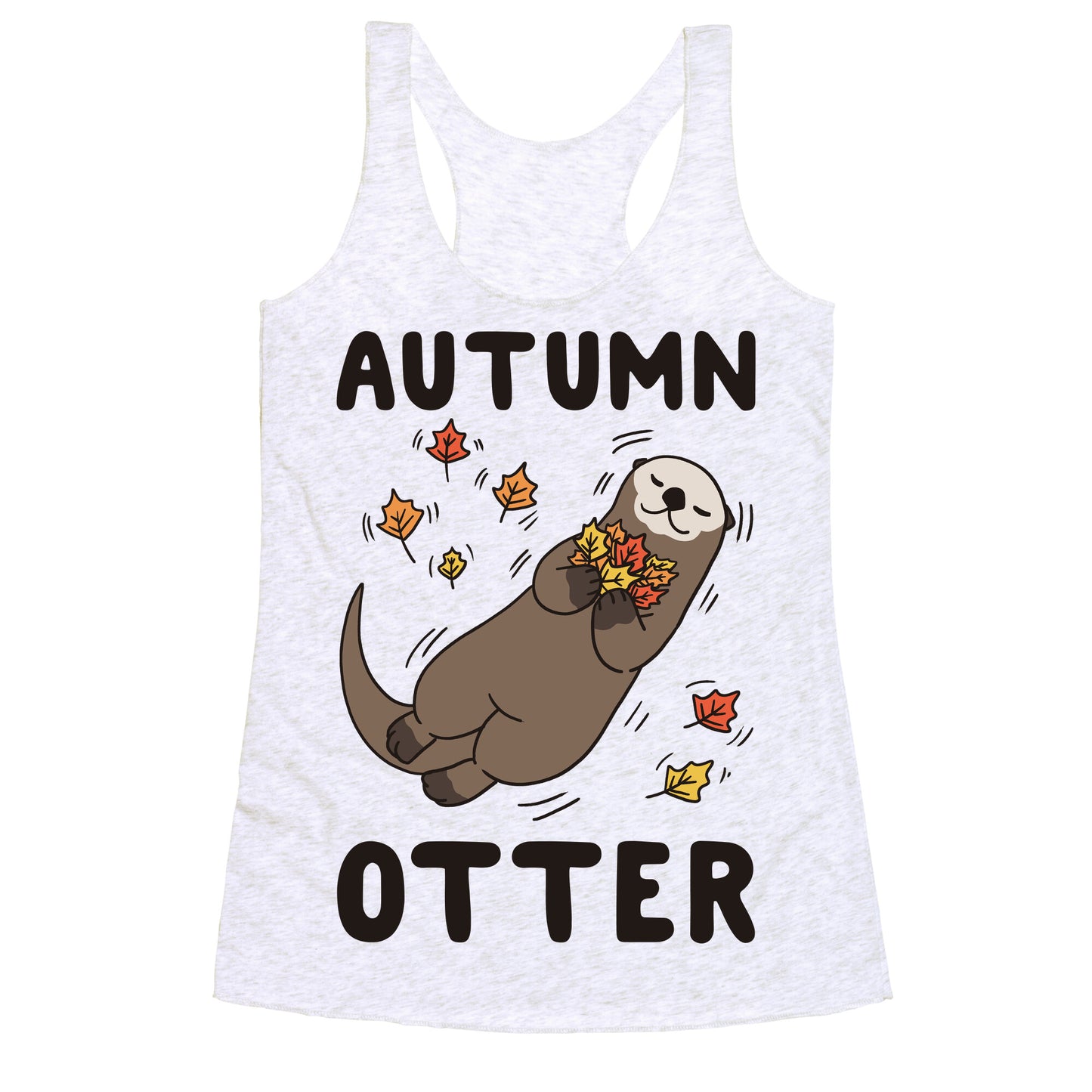 Autumn Otter Racerback Tank