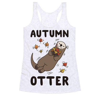 Autumn Otter Racerback Tank