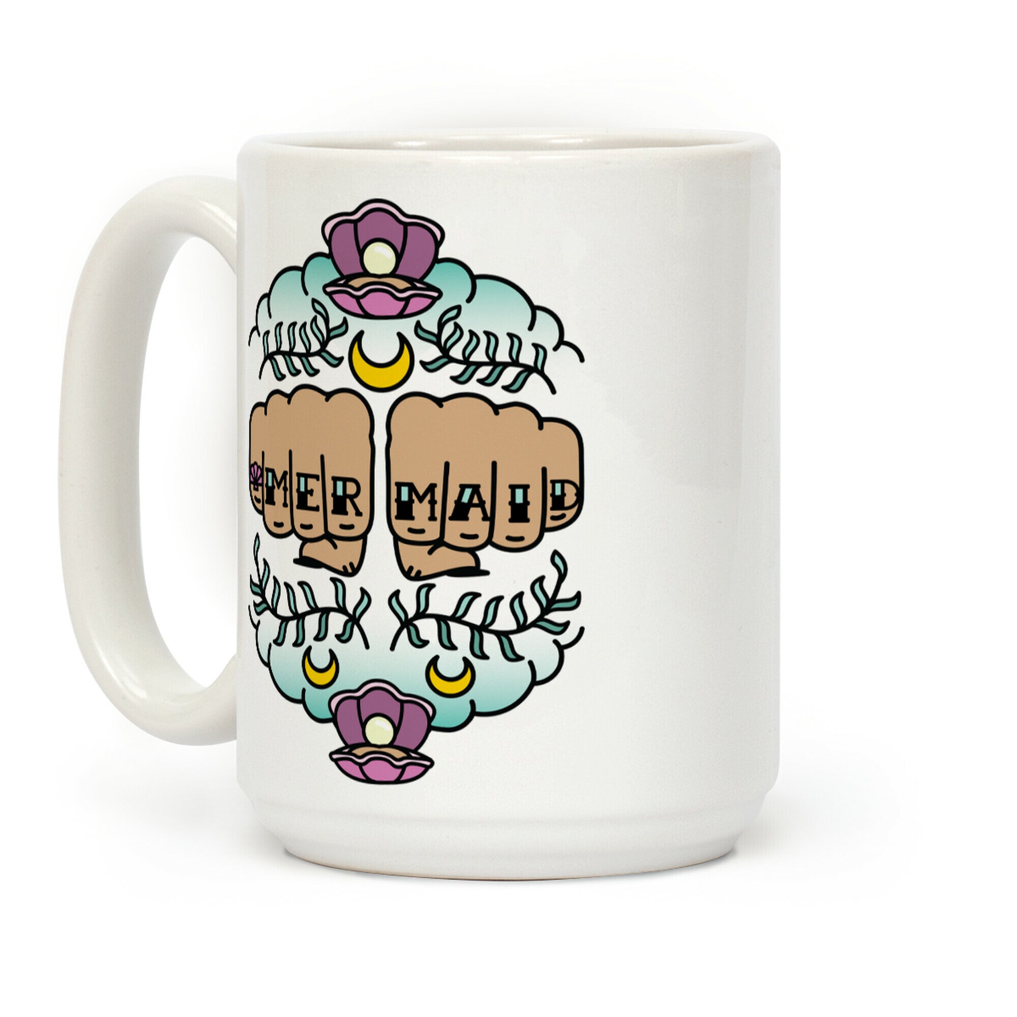 Mermaid Knuckles Coffee Mug