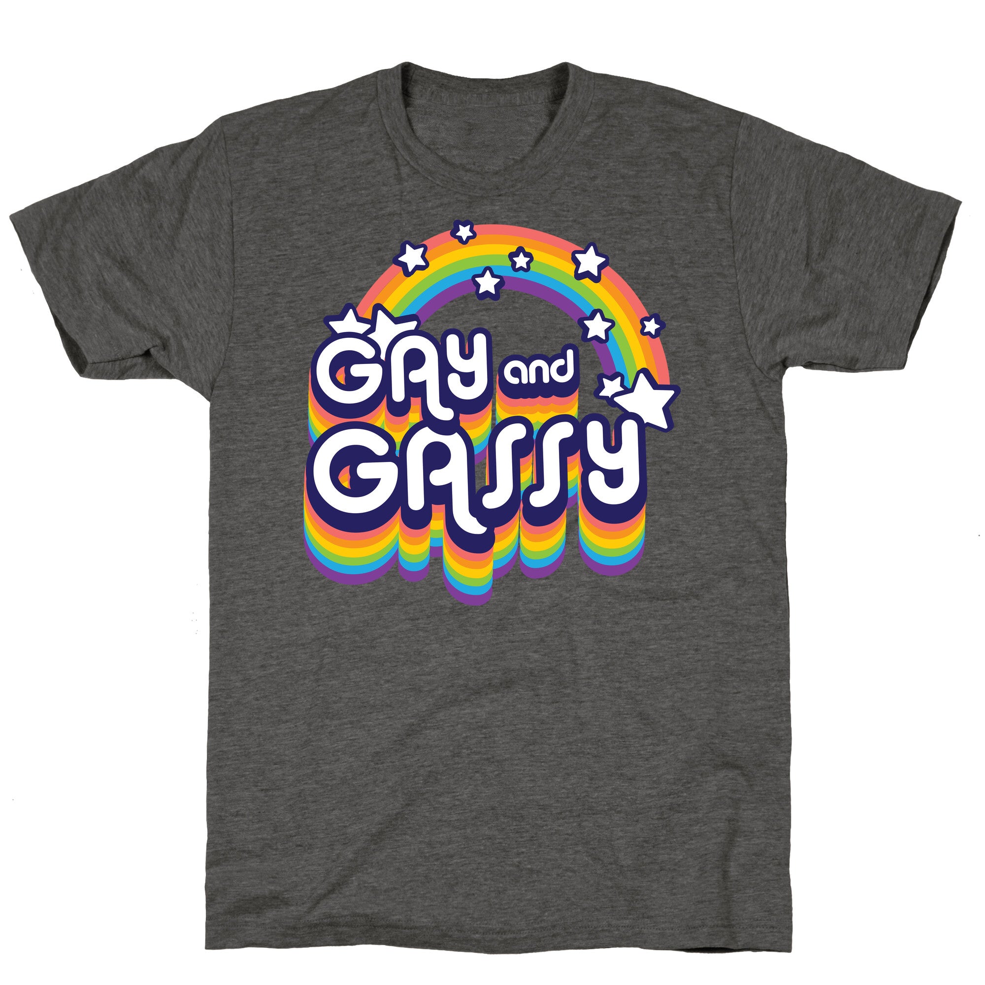 Gay and Gassy Rainbow Unisex Triblend Tee