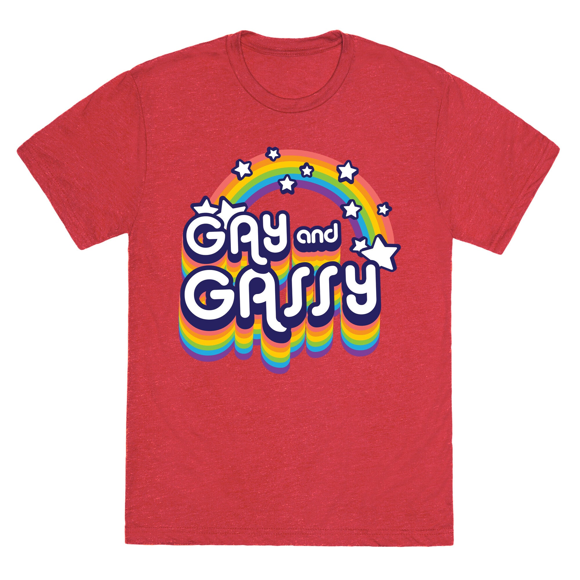 Gay and Gassy Rainbow Unisex Triblend Tee