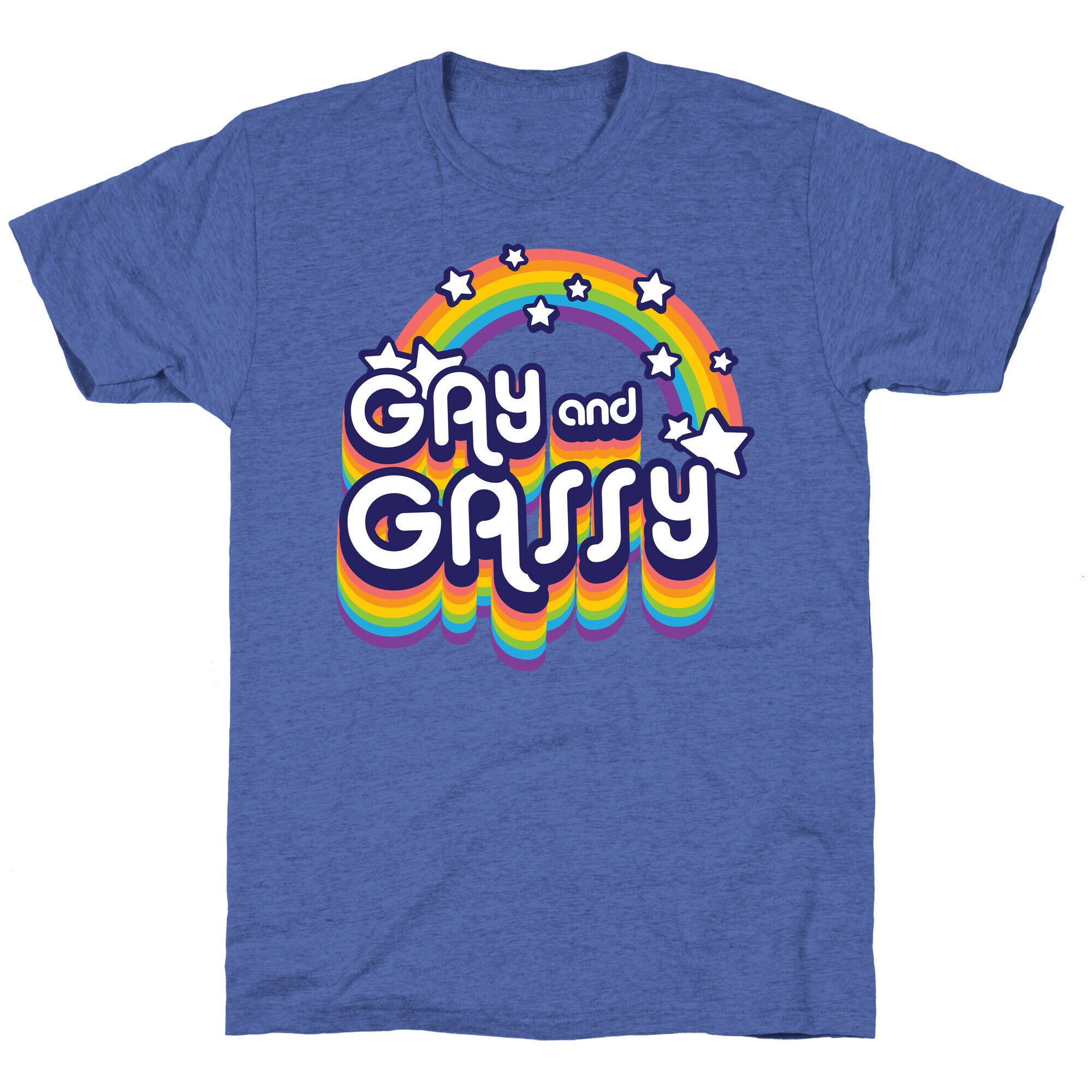 Gay and Gassy Rainbow Unisex Triblend Tee