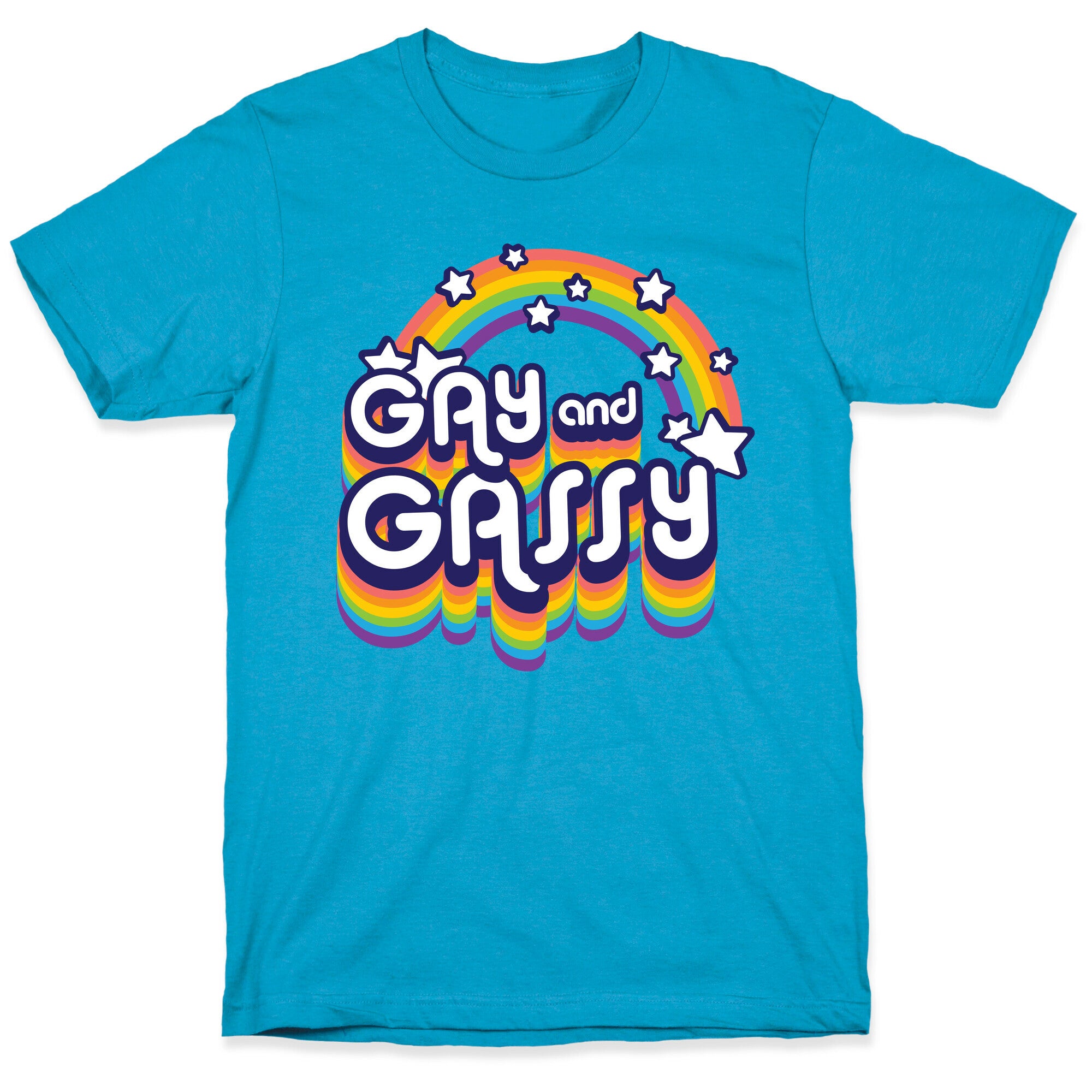 Gay and Gassy Rainbow Unisex Triblend Tee