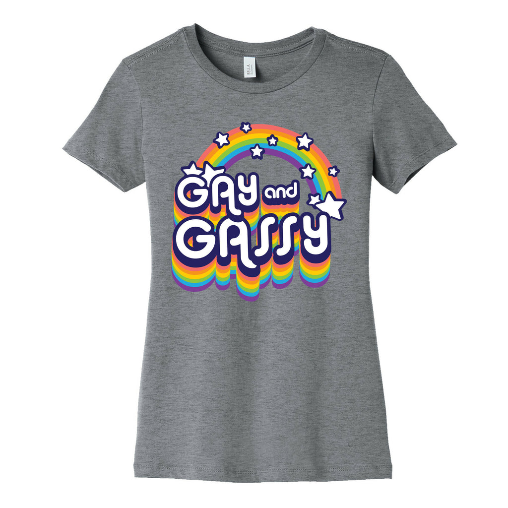 Gay and Gassy Rainbow Women's Cotton Tee