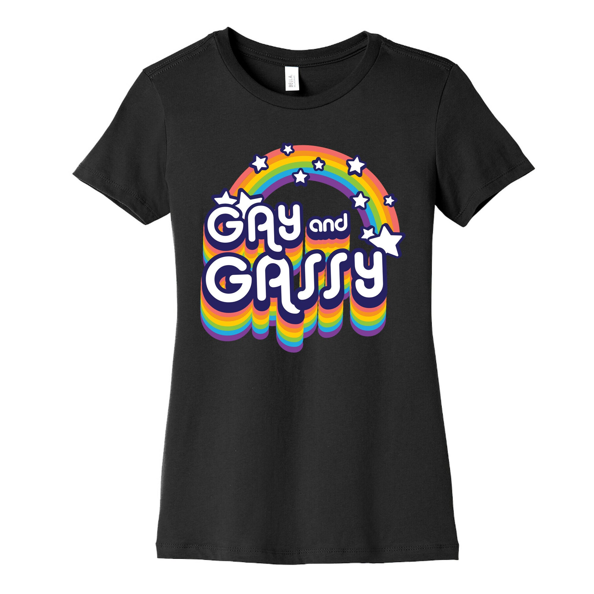 Gay and Gassy Rainbow Women's Cotton Tee