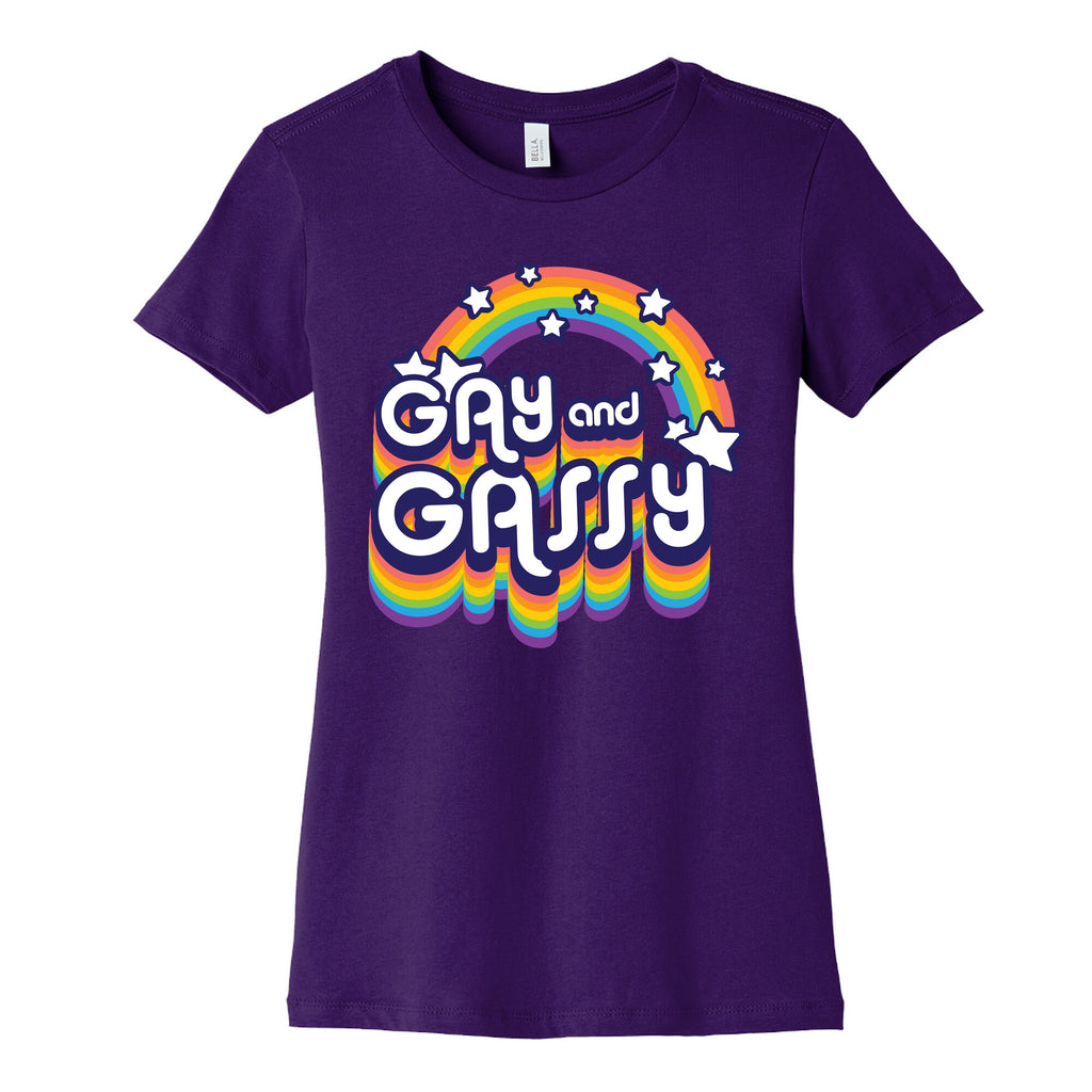 Gay and Gassy Rainbow Women's Cotton Tee
