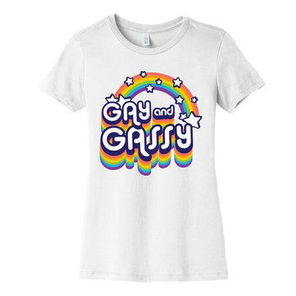 Gay and Gassy Rainbow Women's Cotton Tee