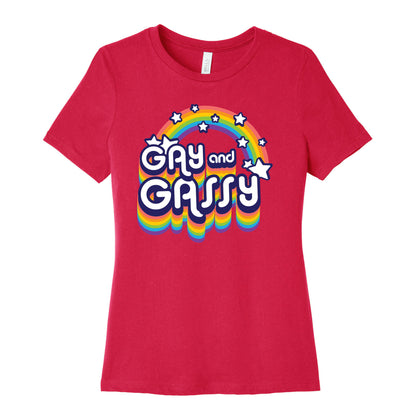 Gay and Gassy Rainbow Women's Cotton Tee