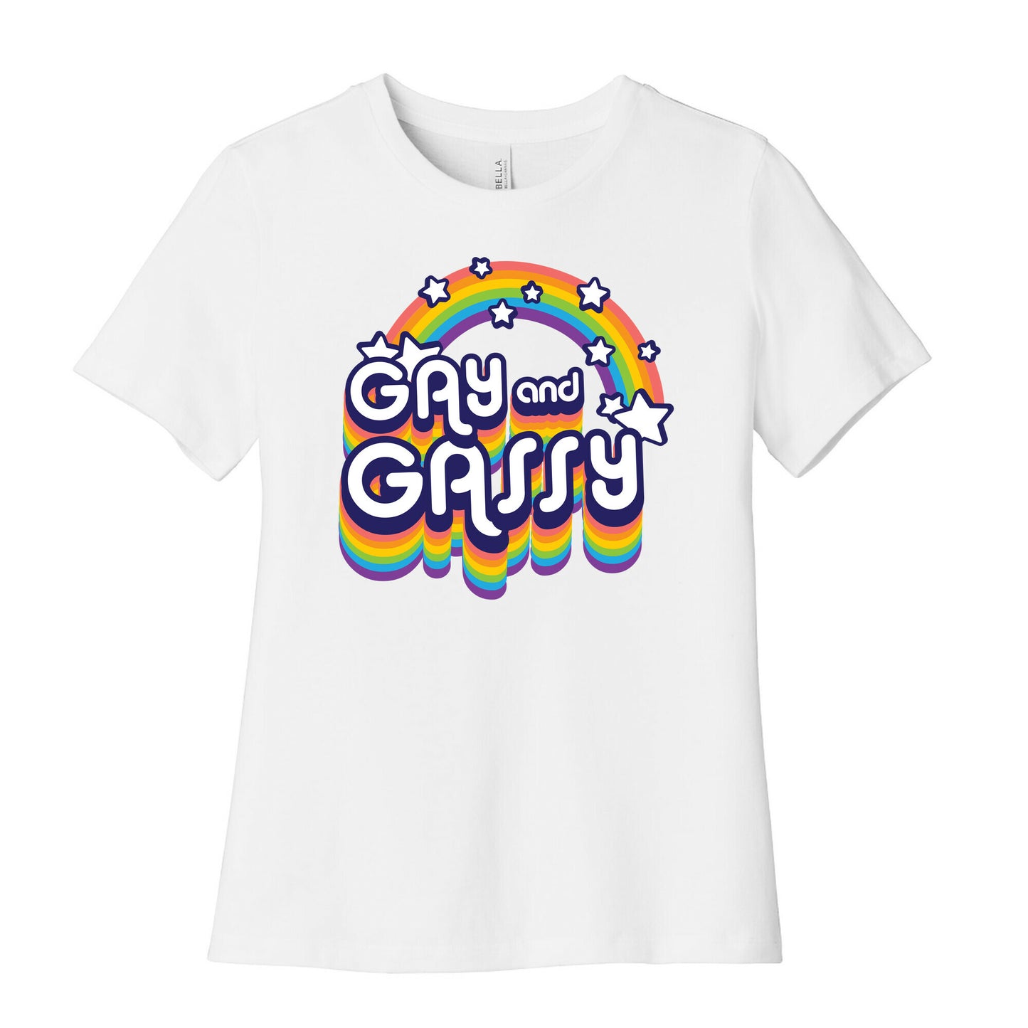 Gay and Gassy Rainbow Women's Cotton Tee