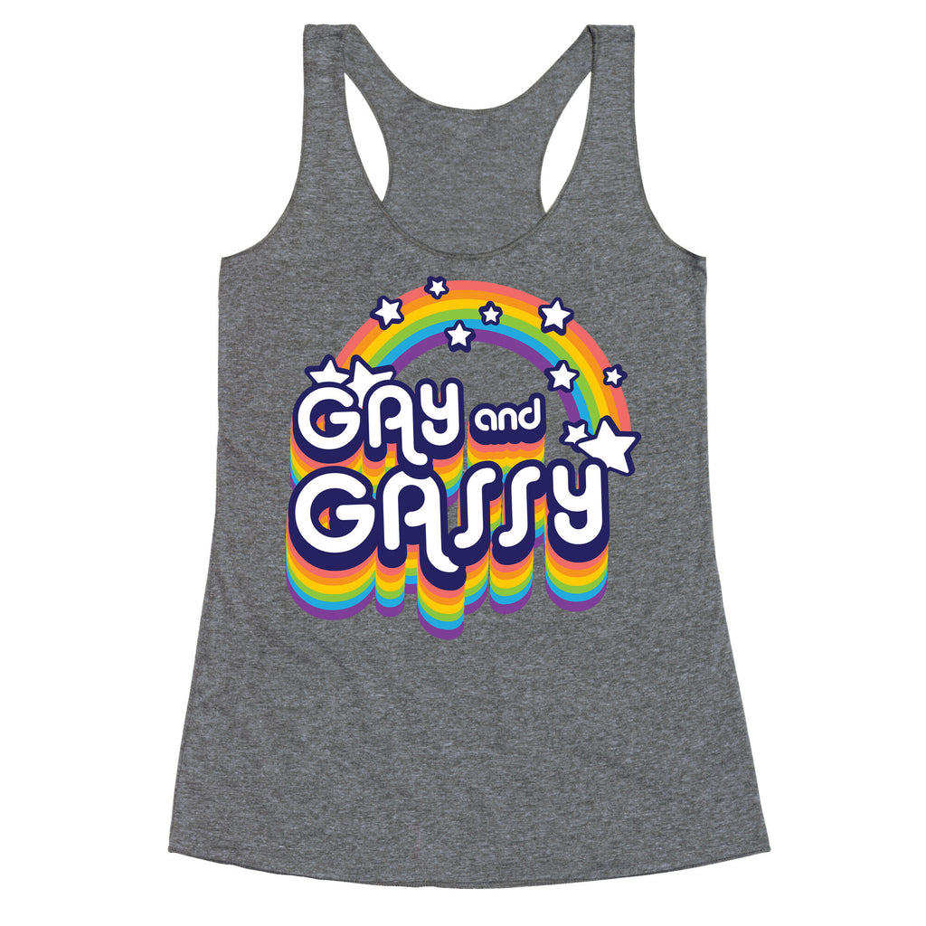 Gay and Gassy Rainbow Racerback Tank