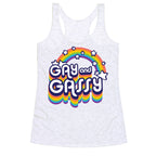 Gay and Gassy Rainbow Racerback Tank