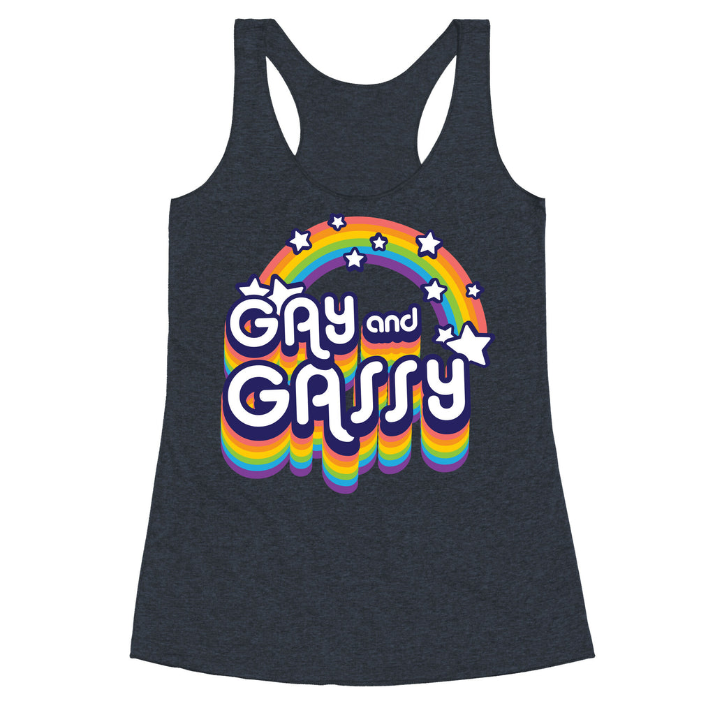 Gay and Gassy Rainbow Racerback Tank