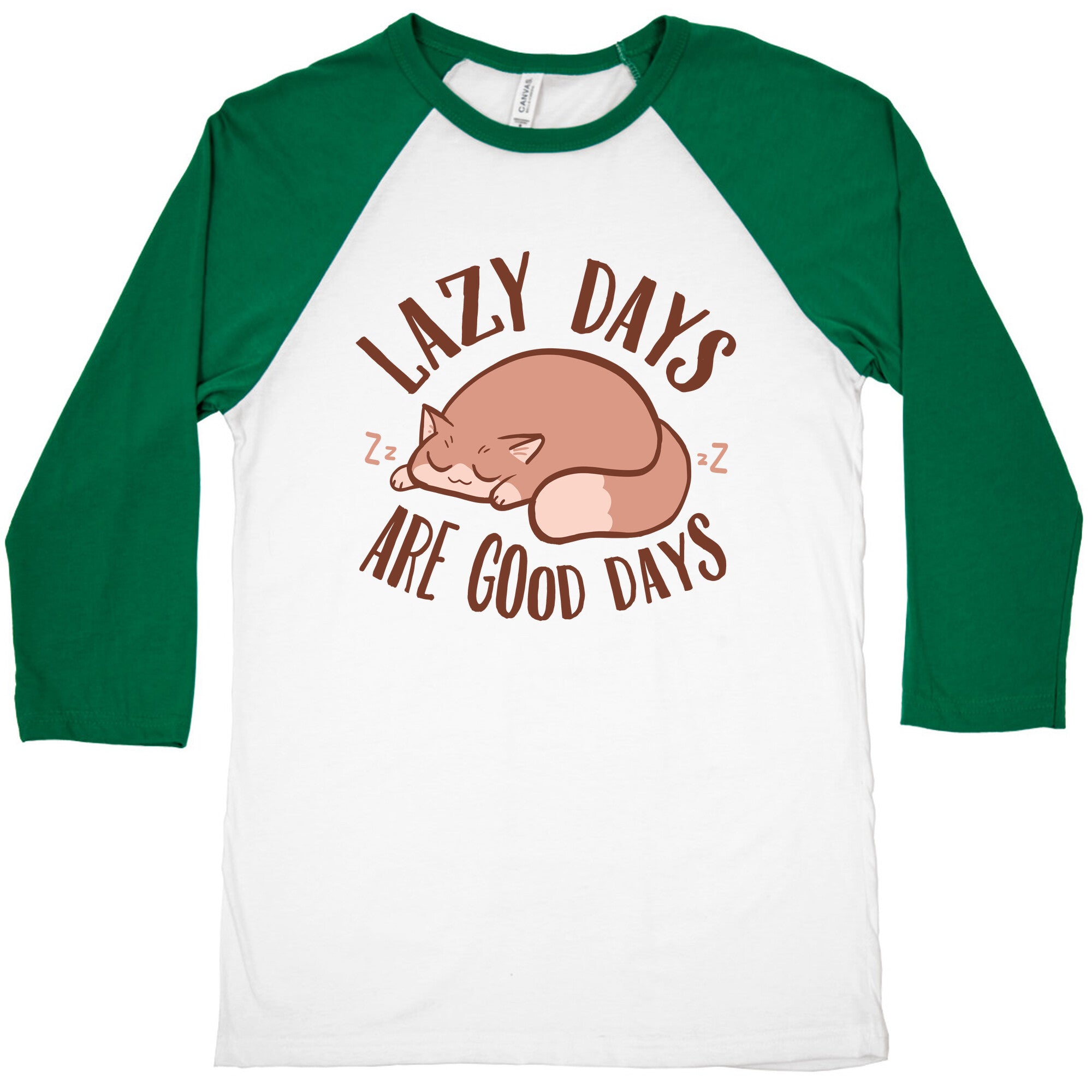 Lazy Days Are Good Days Baseball Tee