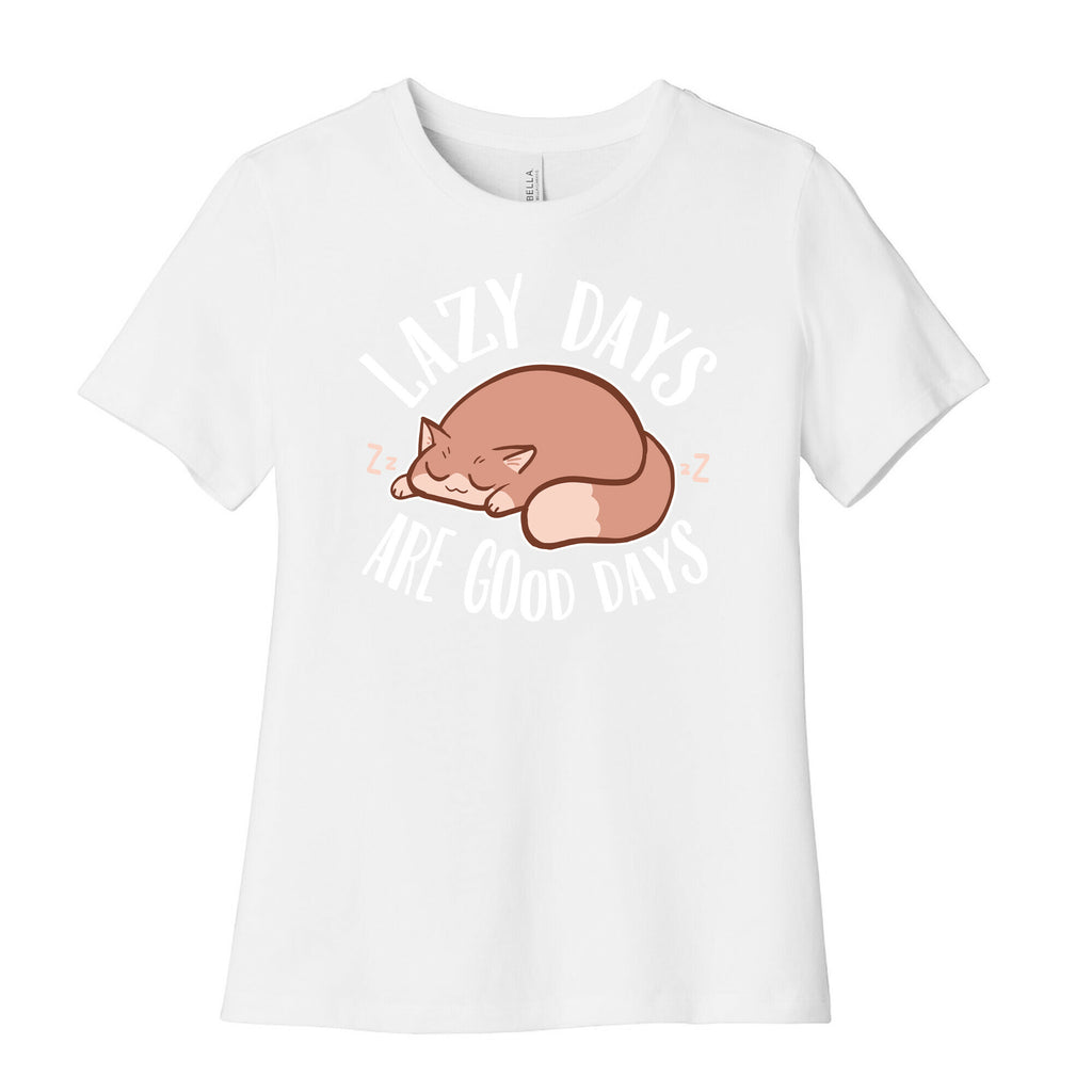 Lazy Days Are Good Days Women's Cotton Tee