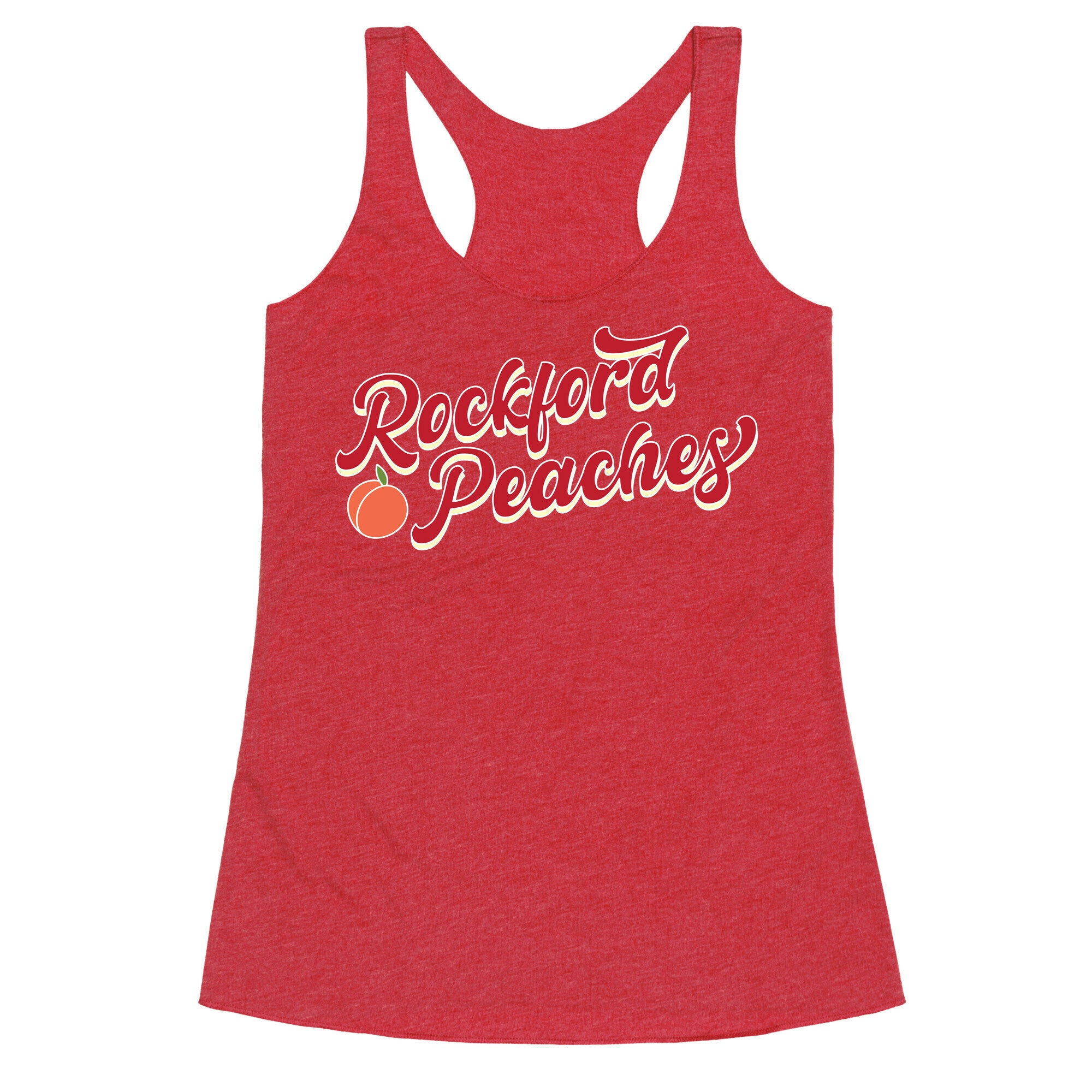 Rockford Peaches Script Racerback Tank