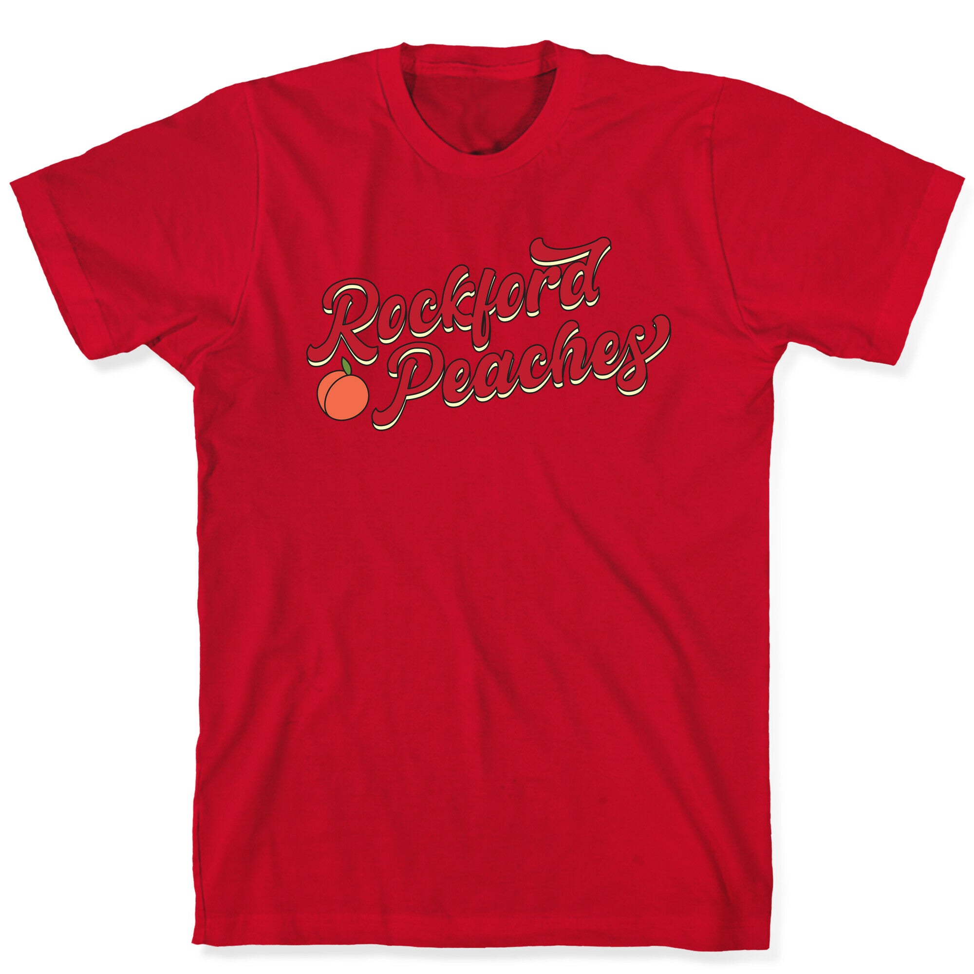Rockford Peaches Script T-Shirt