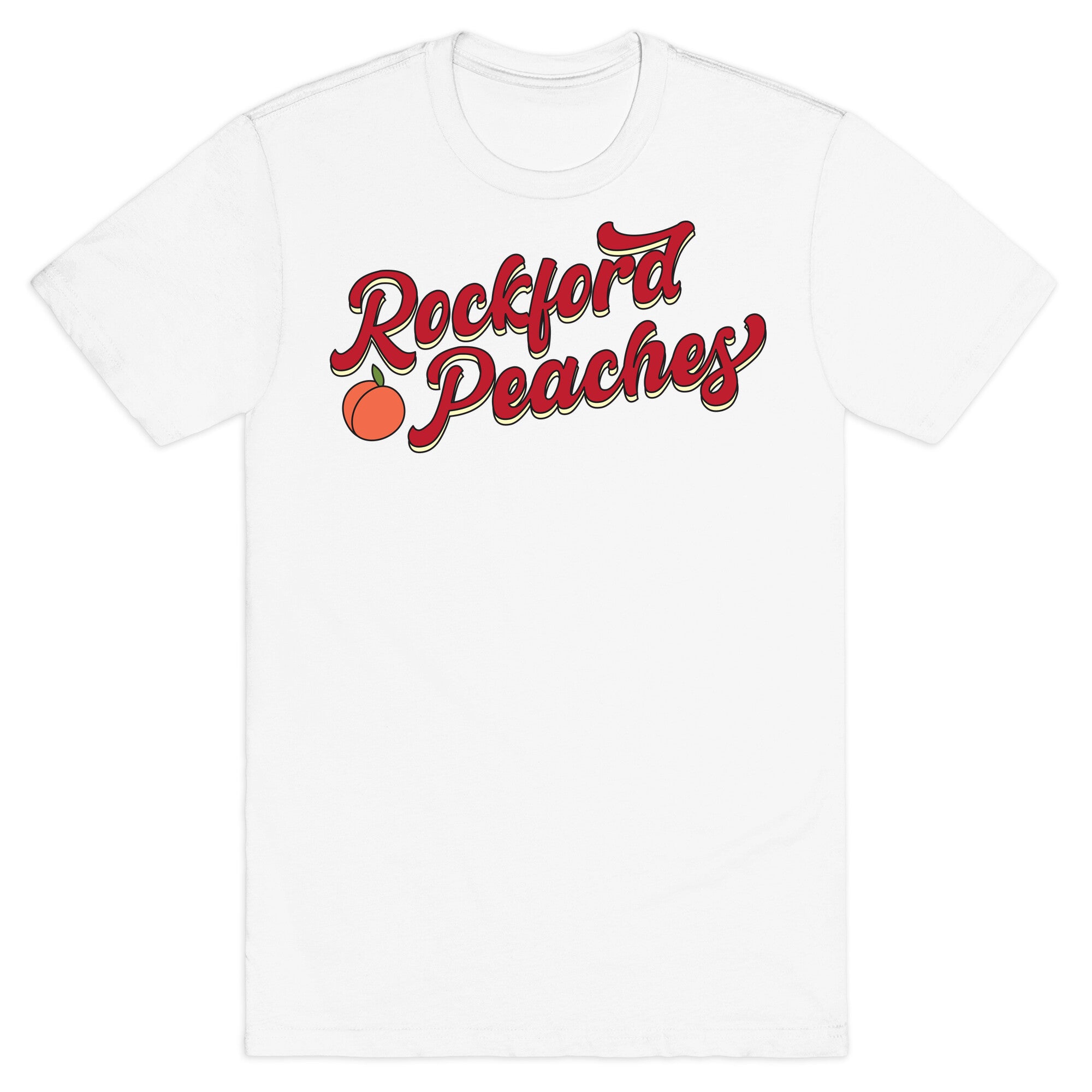 Rockford Peaches Script T-Shirt