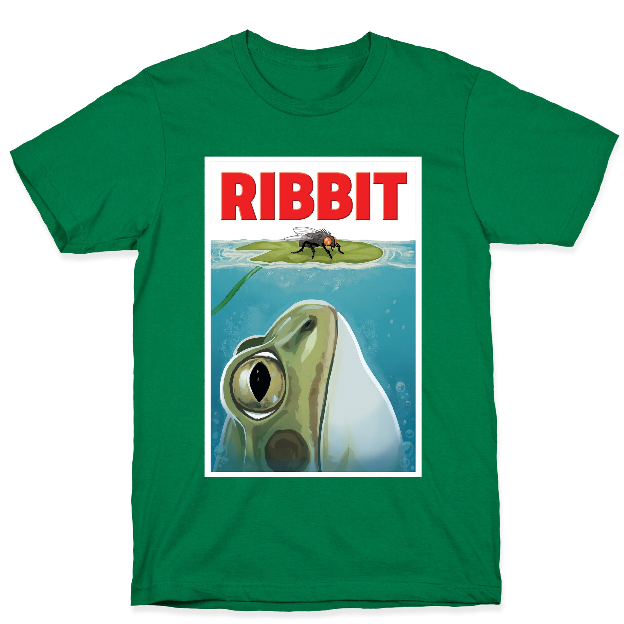 Ribbit Jaws Parody T-Shirt
