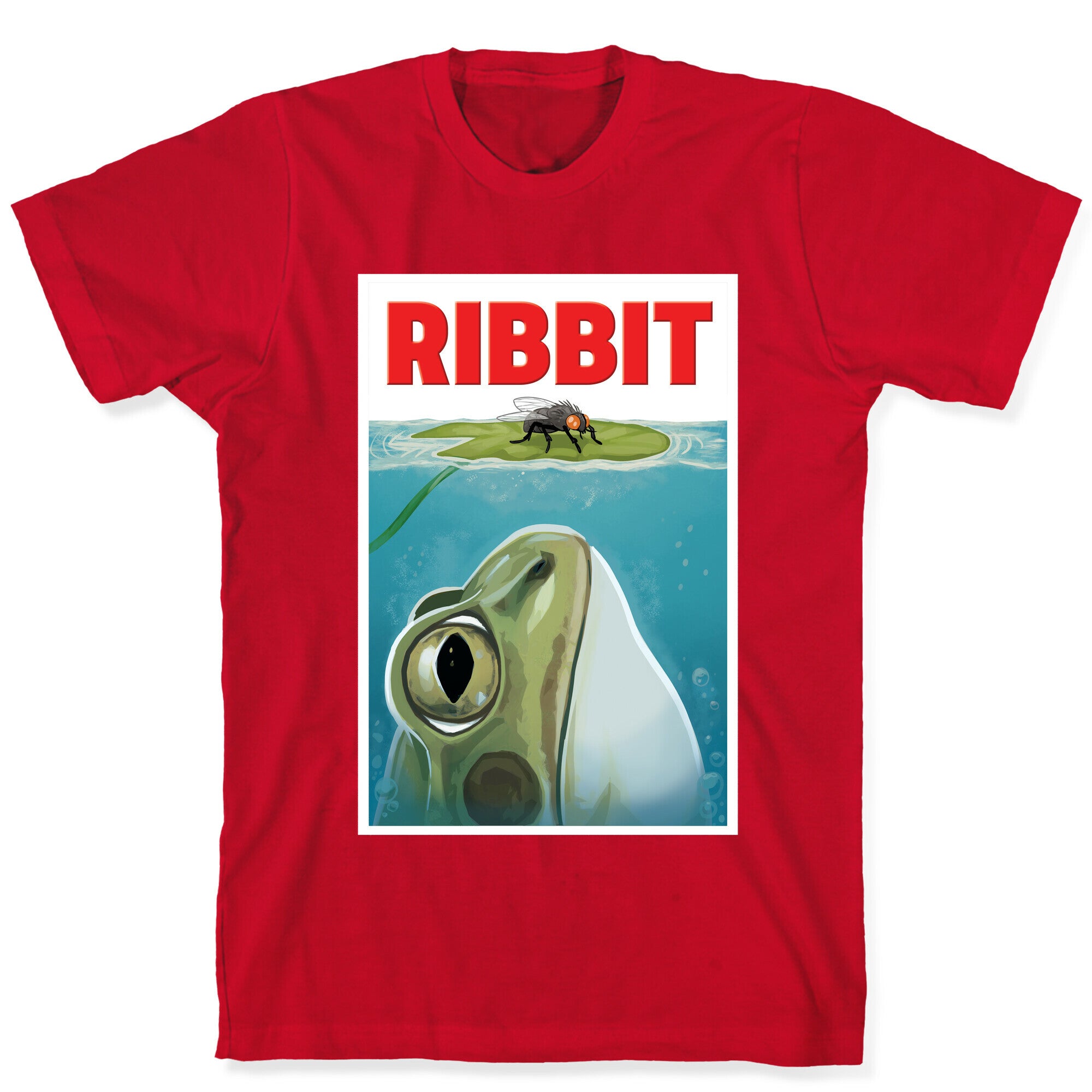 Ribbit Jaws Parody T-Shirt