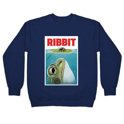 Ribbit Jaws Parody Crewneck Sweatshirt