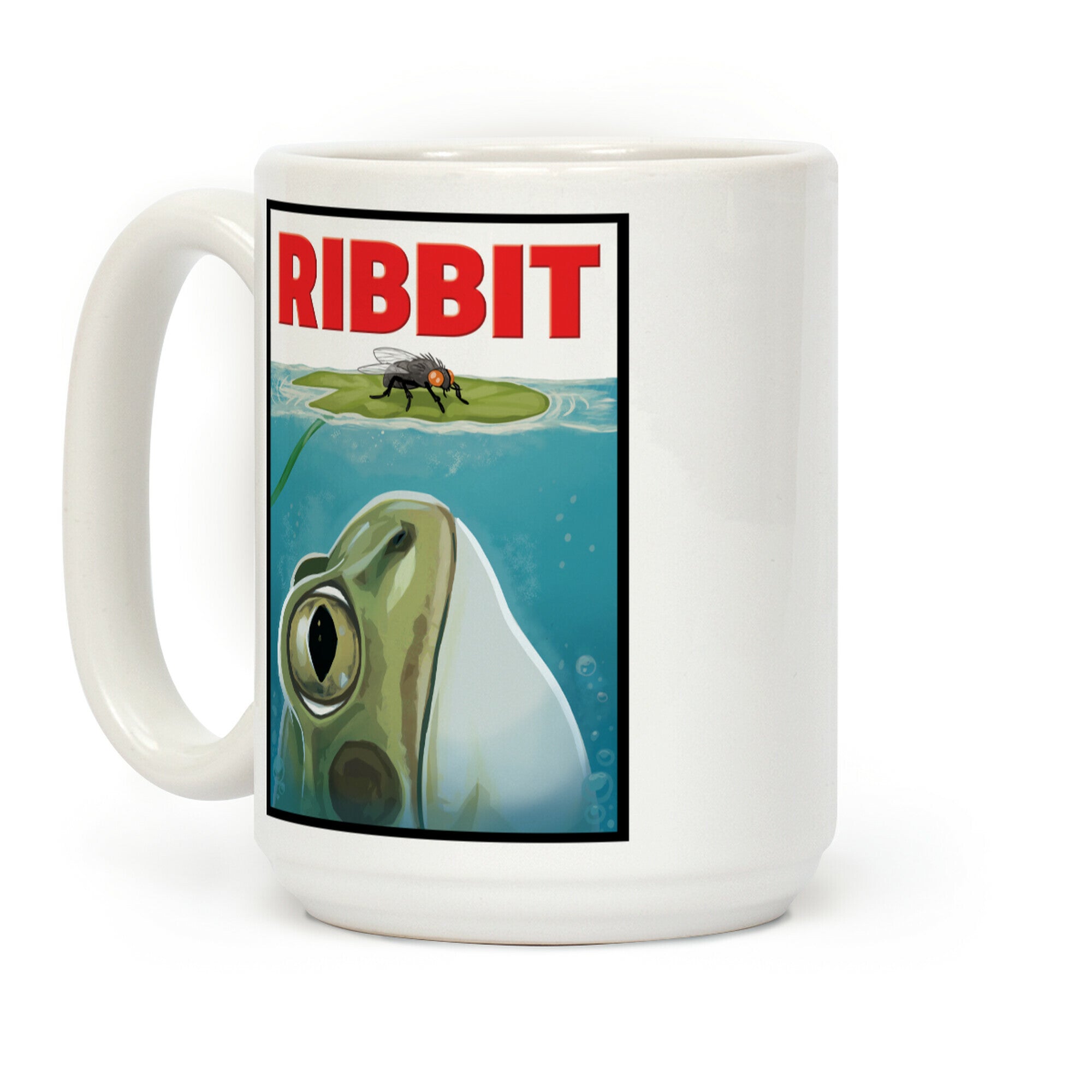 Ribbit Jaws Parody Coffee Mug