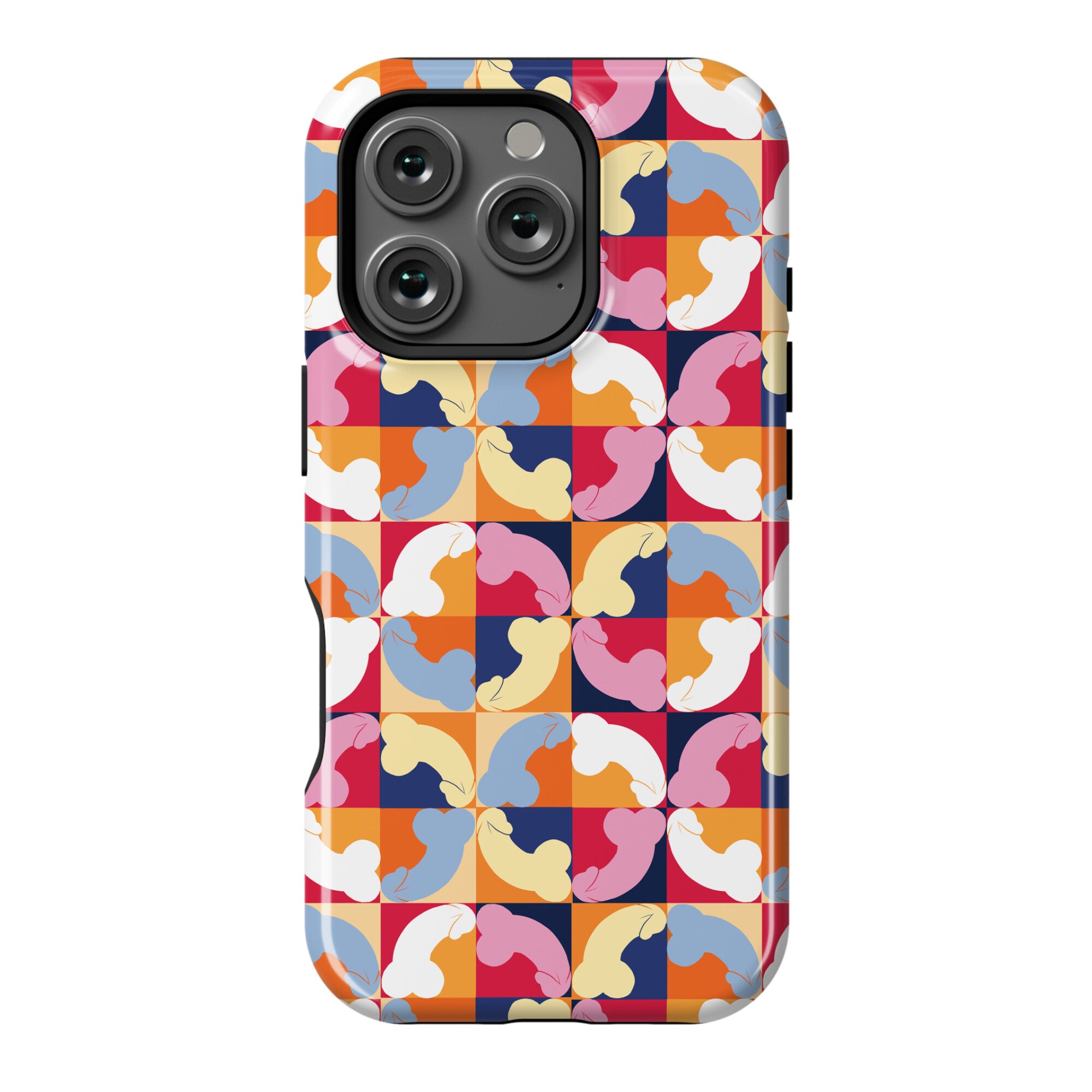 Penis Tile Pattern Phone Case