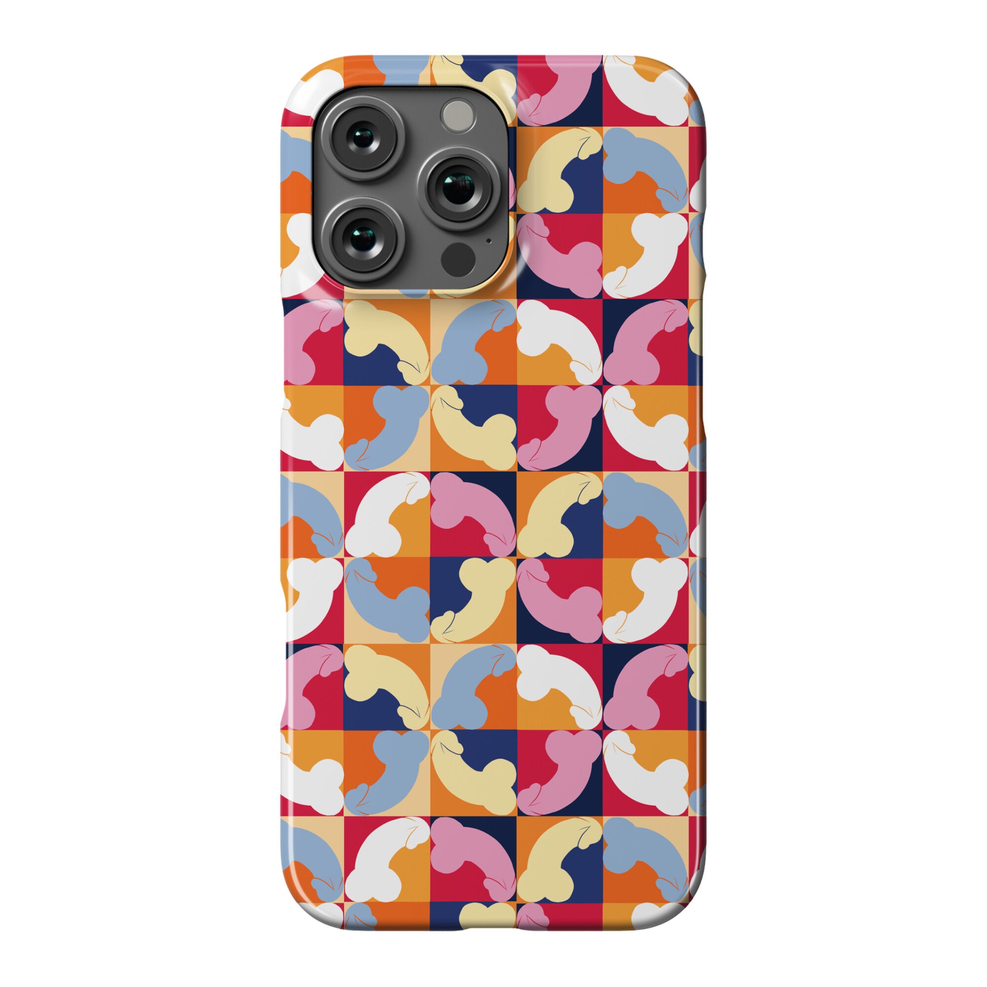 Penis Tile Pattern Phone Case
