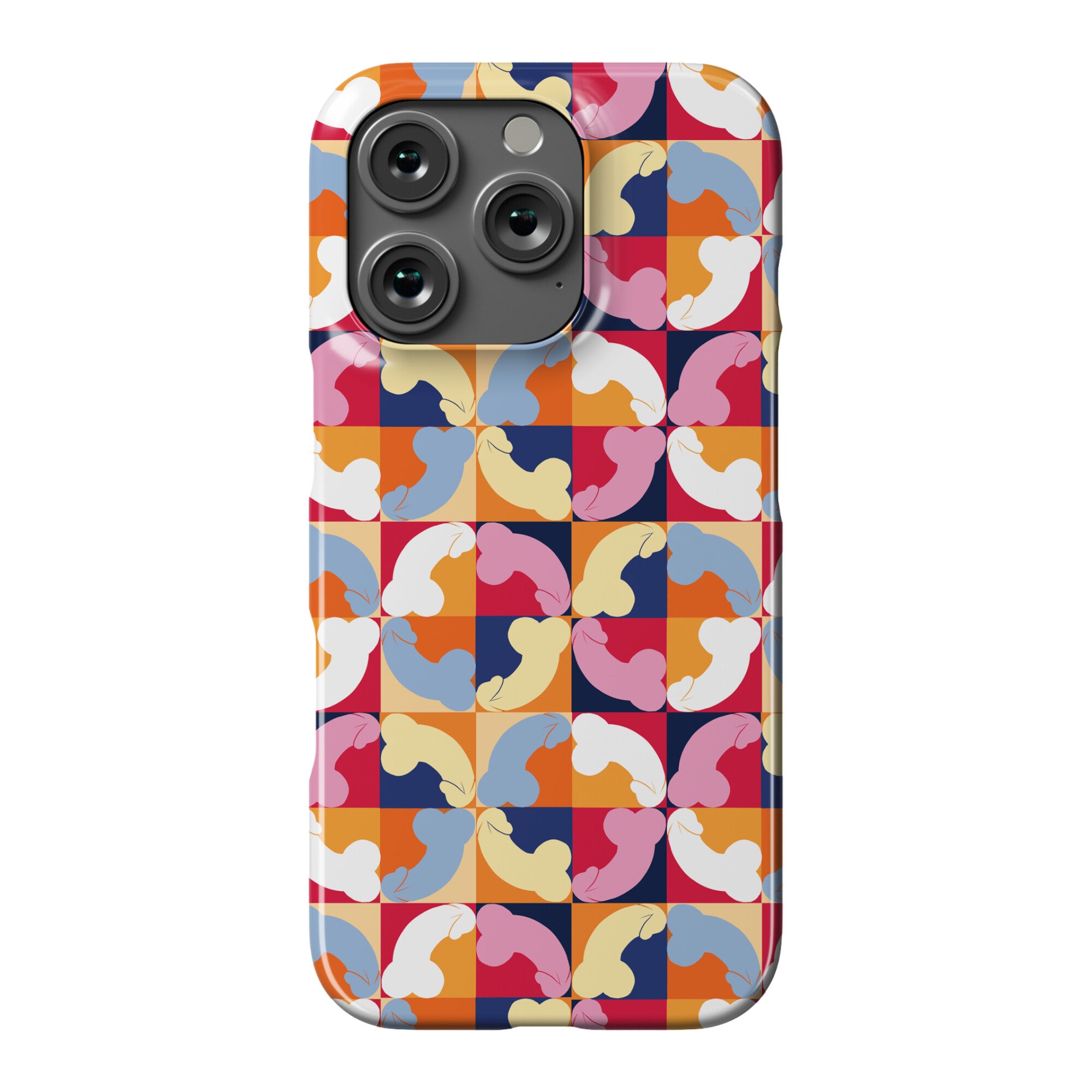 Penis Tile Pattern Phone Case