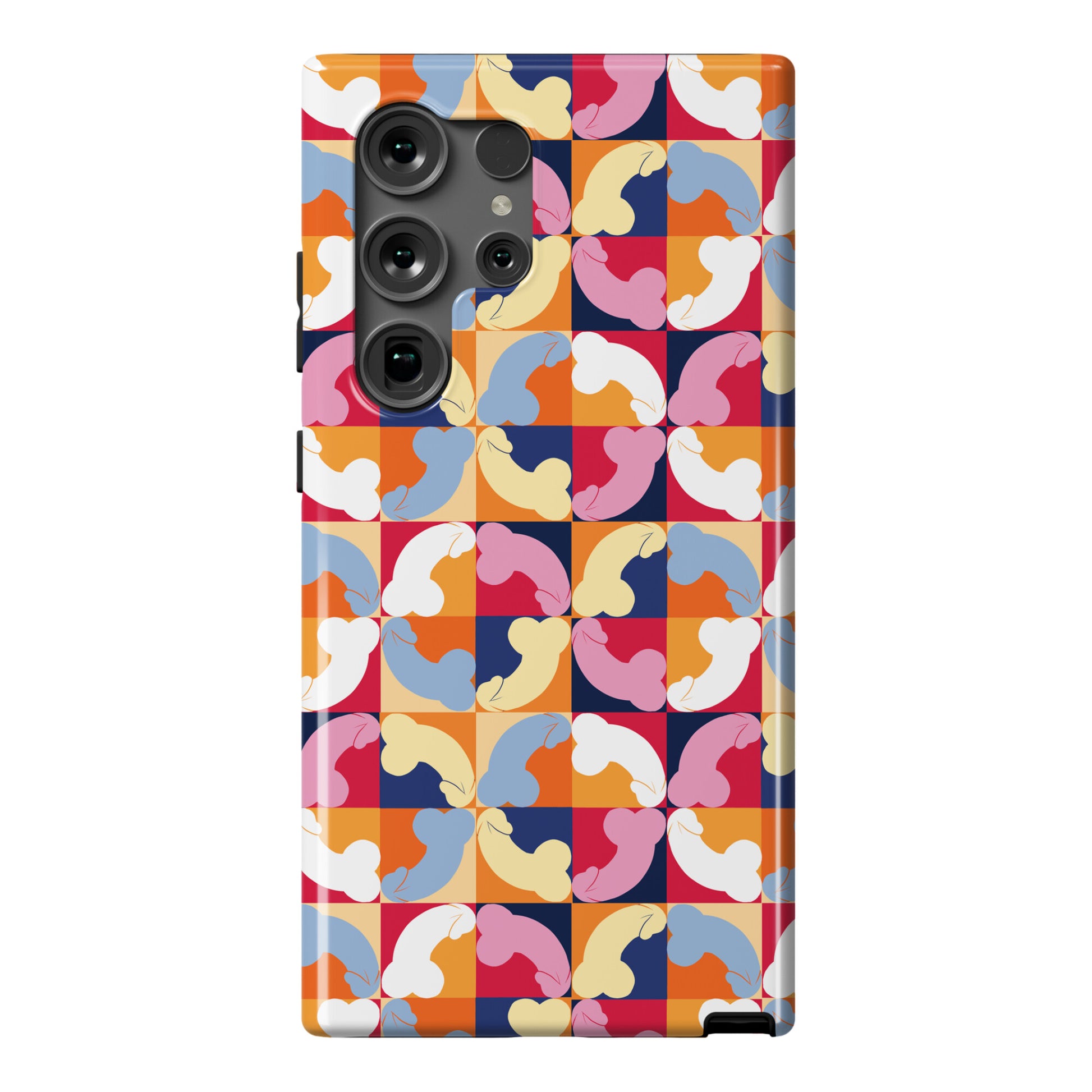 Penis Tile Pattern Phone Case