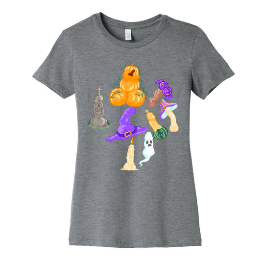 Halloween Peens Pattern Women's Cotton Tee