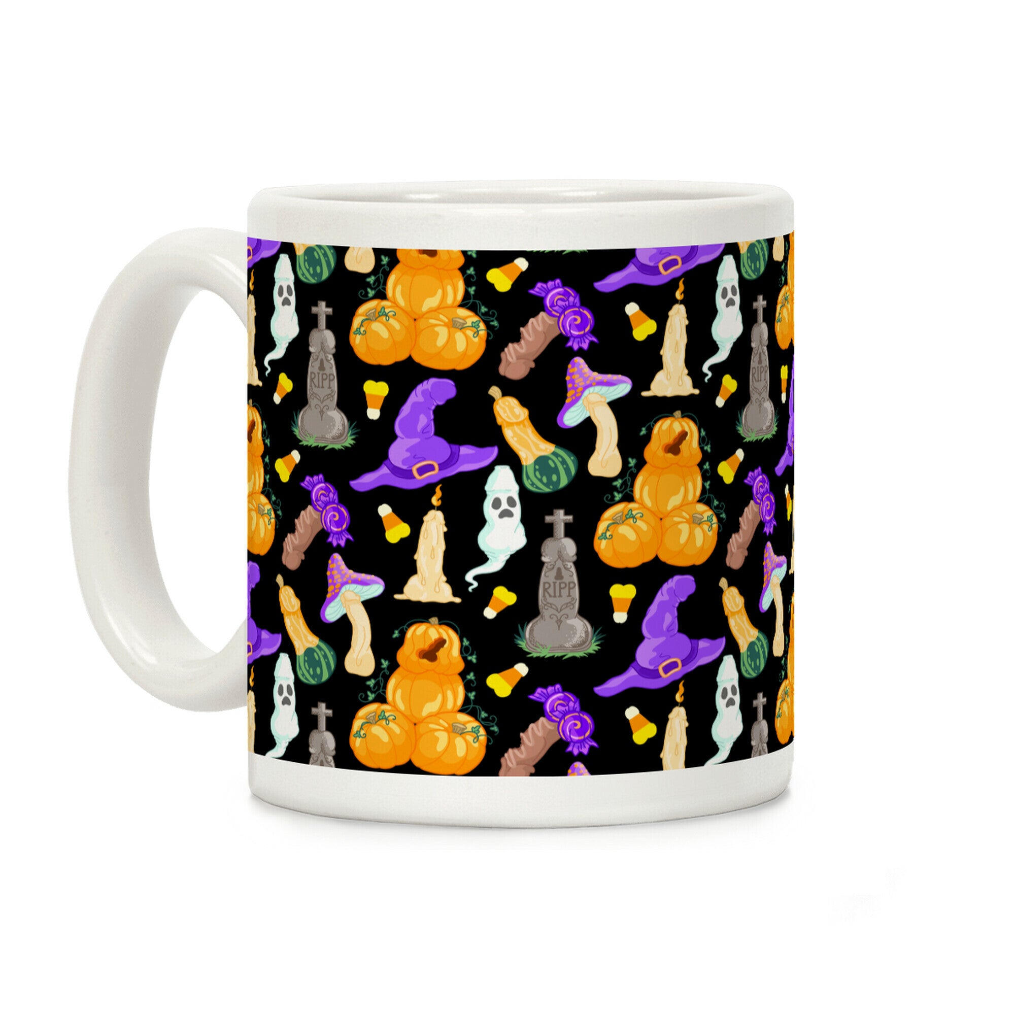 Halloween Peens Pattern Coffee Mug